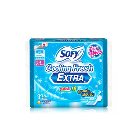 泰國 Sofy Fresh EXTRA 冰涼 衛生巾 23cm 14片