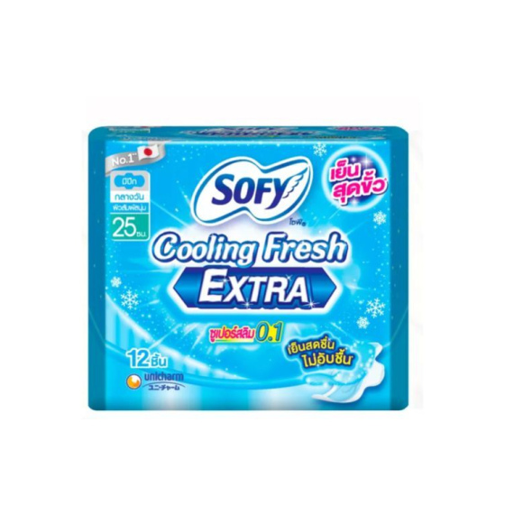 泰國 Sofy Fresh EXTRA 冰涼衛生巾 25cm 12片