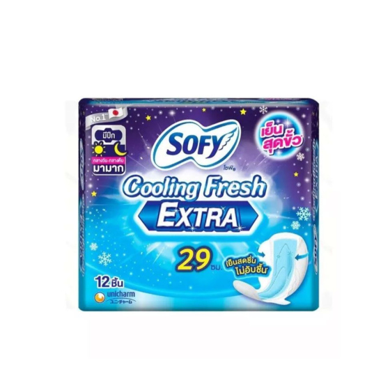 泰國 Sofy Fresh EXTRA 冰涼衛生巾 29cm 12 片
