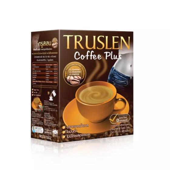 泰國 Truslen Coffee Plus 濃縮減肥咖啡 (盒裝)   一盒40小包 (16g×40pack)