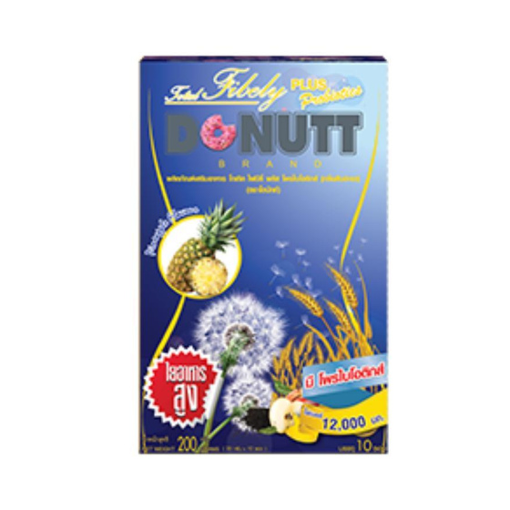 泰國 Donutt Fiber PLUS 菠蘿味酵素纖維飲 (新產品) 1盒10包